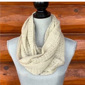 Gorgeous Light Pink Ann Taylor Shimmer Infinity Scarf